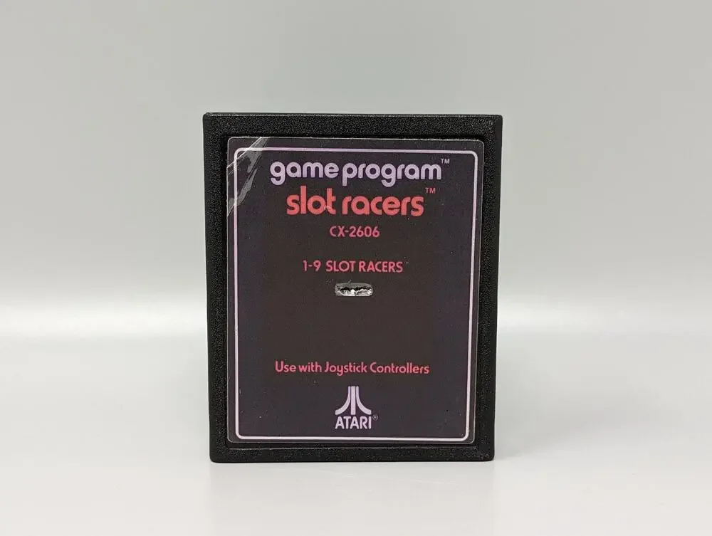 Atari Game Program Slot Racers CX-2606 1-9 Slot Racers Tested Working